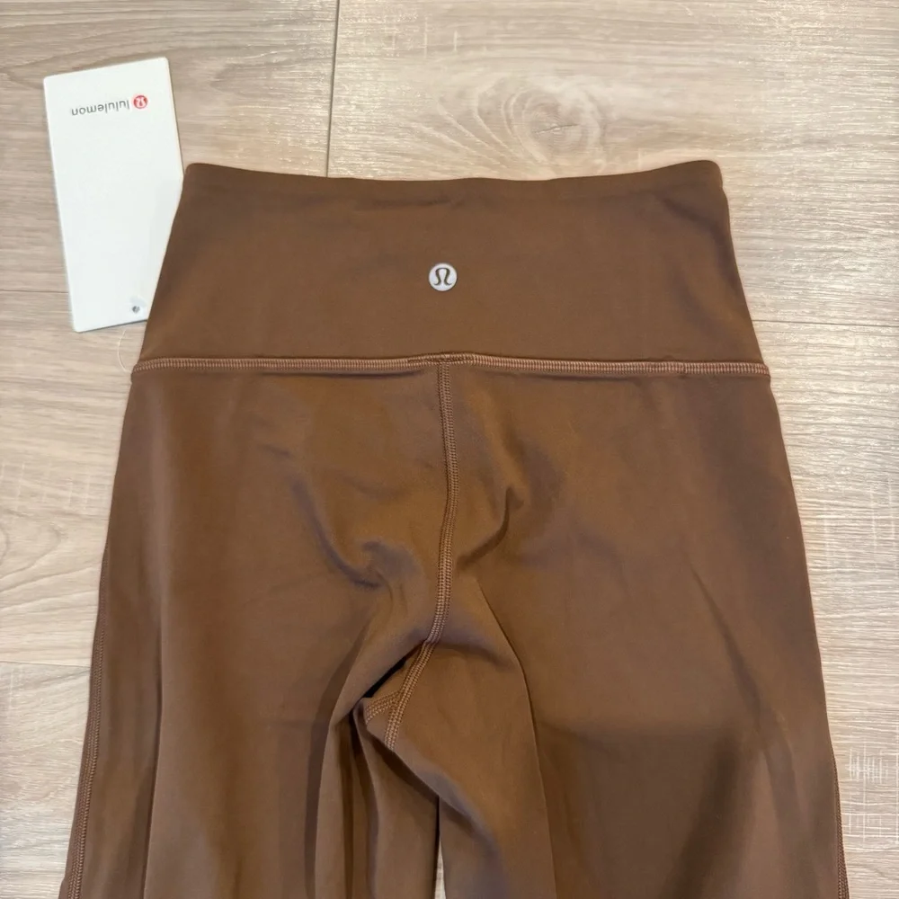 NWT Lululemon Groove High Rise Split Hem Nulu in Java - Picture 5 of 7